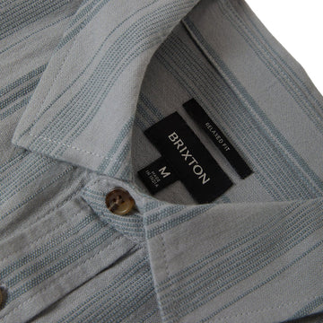 Brixton Cru Striped Dobby Shirt - Trooper