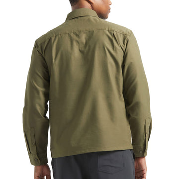 Brixton Journey Lightweight Long Sleeve Shirt - Dark Olive