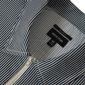 Brixton Journey Lightweight Shirt - Navy/White Stripe