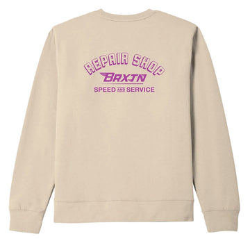 Brixton Free Crew Sweatshirt - Bone