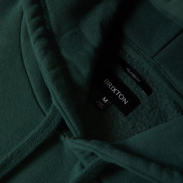 Brixton Predator Relaxed Hoodie - Primal Green Worn Wash