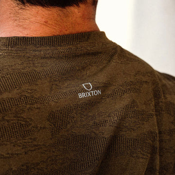 Brixton Journey Pocket T-Shirt - Olive Tiger Camo