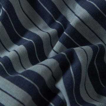 Brixton Nova Stripe Pocket T-Shirt - Midnight Blue/Future Grey Worn Wash
