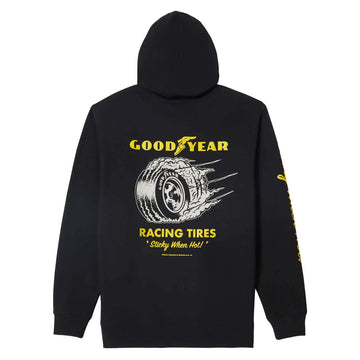 Brixton x Goodyear Cheater Slick Hoodie - Black