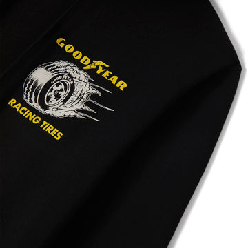 Brixton x Goodyear Cheater Slick Hoodie - Black