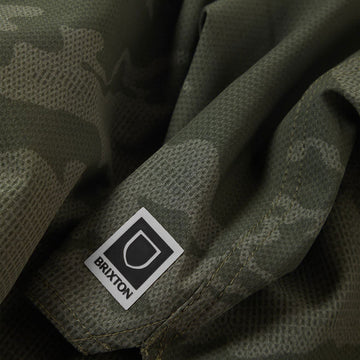 Brixton Journey Active Shorts - Olive Tiger Camo