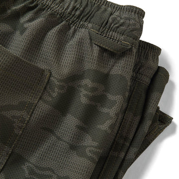 Brixton Journey Active Shorts - Olive Tiger Camo