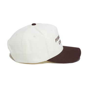 Brixton Forget The Cowboy Netplus MP Snapback Hat - Chocolate/Off White