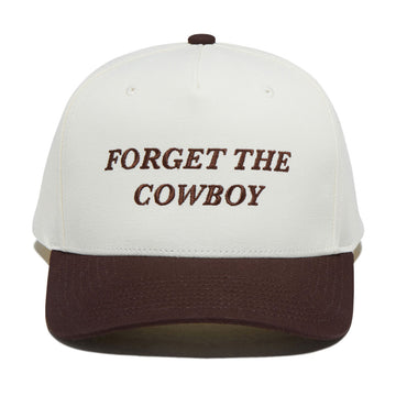 Brixton Forget The Cowboy Netplus MP Snapback Hat - Chocolate/Off White