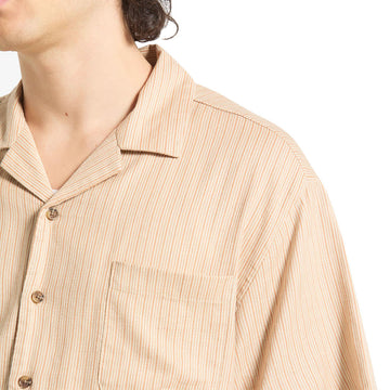Brixton Bunker Slub Shirt - Italian Clay Stripe