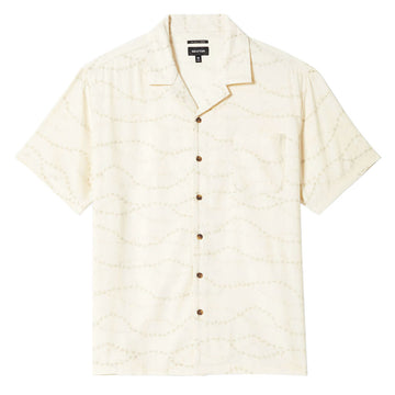 Brixton Bunker Slub Shirt - Whitecap/Black Swallows