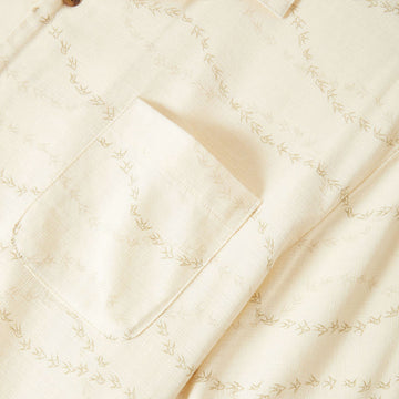 Brixton Bunker Slub Shirt - Whitecap/Black Swallows