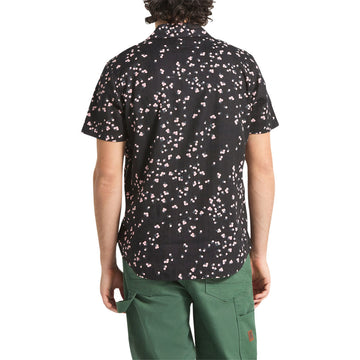 Brixton Charter Slub Shirt - Black/Pink