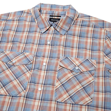 Brixton The Breezy Wayne Shirt - Blue Multi Plaid