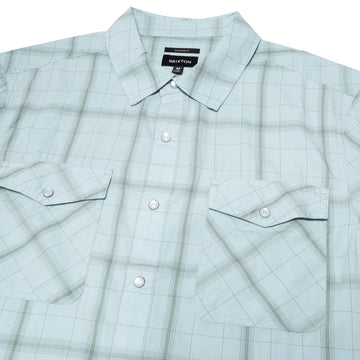 Brixton The Breezy Wayne Shirt - Seafoam Plaid