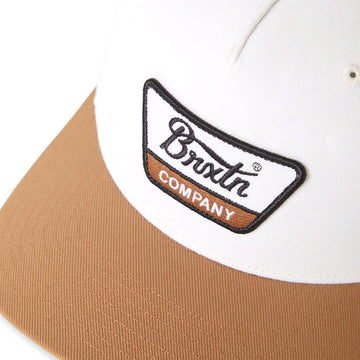 Brixton Linwood C Netplus Mp Snapback Hat - Off White/Copper