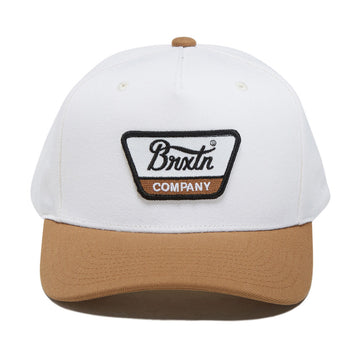 Brixton Linwood C Netplus Mp Snapback Hat - Off White/Copper