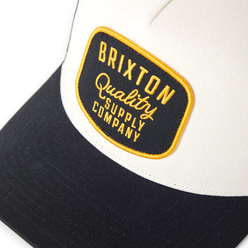 Brixton Hubal C Np Mp Trucker Hat - Black/Off White/Black