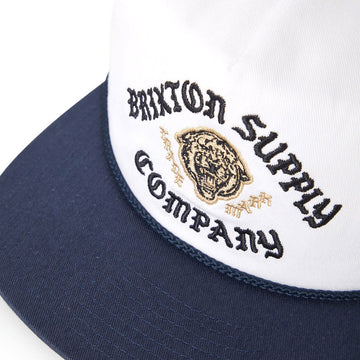 Brixton Morado Mp Snapback Hat - Midnight Blue/White