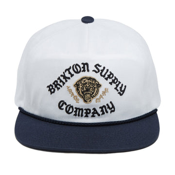 Brixton Morado Mp Snapback Hat - Midnight Blue/White