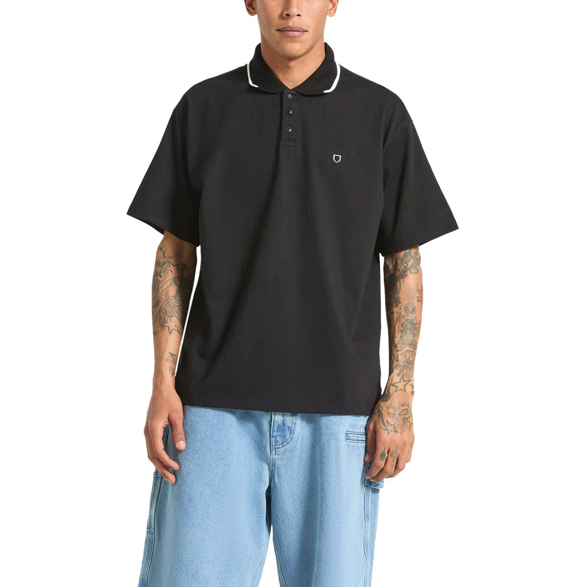 Brixton Anton Polo Shirt - Black – CCS
