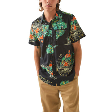 Brixton Charter Print Shirt - Black/Floral