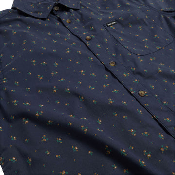 Brixton Charter Print Shirt - Washed Navy/Micro Floral