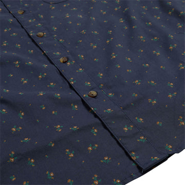 Brixton Charter Print Shirt - Washed Navy/Micro Floral