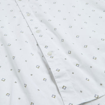 Brixton Charter Print Shirt - White/Geo