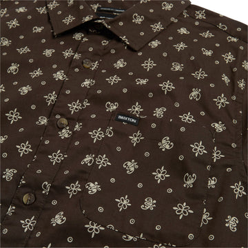 Brixton Charter Print Shirt - Walnut Brown Bandana