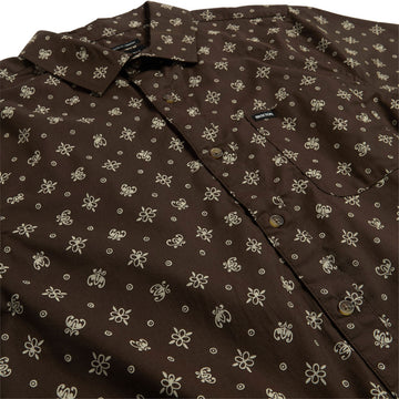 Brixton Charter Print Shirt - Walnut Brown Bandana