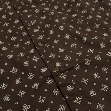 Brixton Charter Print Shirt - Walnut Brown Bandana