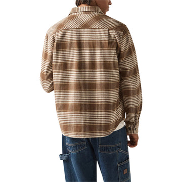Brixton Bowery Heavyweight Flannel Shirt - Pinecone Brown/Whitecap
