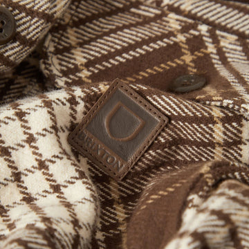Brixton Bowery Heavyweight Flannel Shirt - Pinecone Brown/Whitecap