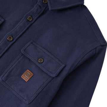 Brixton Bowery Heavyweight Flannel Shirt - Washed Navy