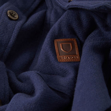 Brixton Bowery Heavyweight Flannel Shirt - Washed Navy