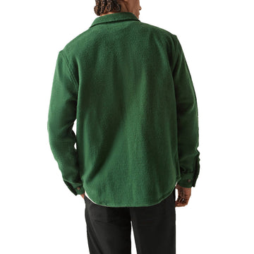 Brixton Bowery Textured Twill Over Shirt - Primal Green