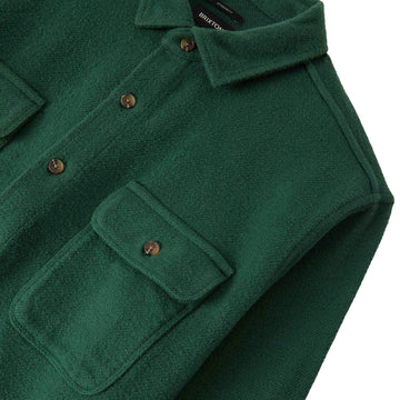 Brixton Bowery Textured Twill Over Shirt - Primal Green