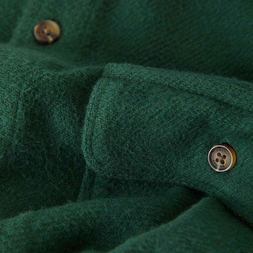 Brixton Bowery Textured Twill Over Shirt - Primal Green