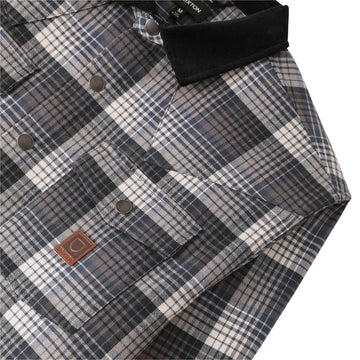 Brixton Bowery Builders Ranch Perf Flannel Shirt - Black/Navy
