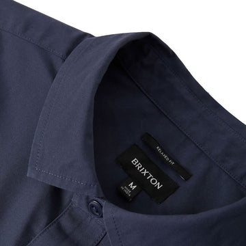 Brixton Trademark Woven Shirt - Washed Navy