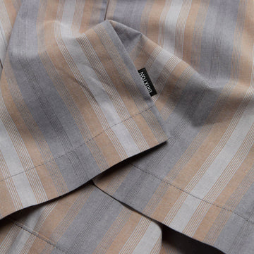 Brixton Cru Shirt - Charcoal Shadow Stripe