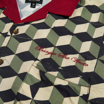 Brixton Burger She Wrote Shirt - Black/Green Tile