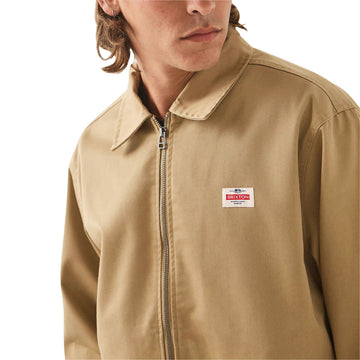 Brixton Trademark Lightweight Garage Jacket - British Khaki