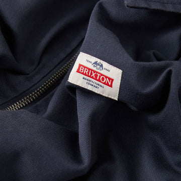Brixton Trademark Lightweight Garage Jacket - Washed Navy