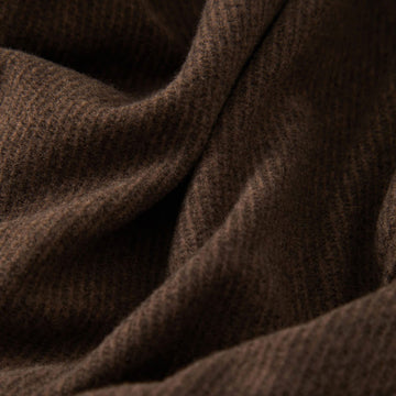 Brixton Trademark Zip Flannel Jacket - Heathered Brown