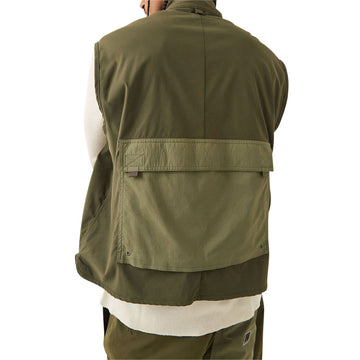 Brixton Journey Utility Vest - Dark Olive/Olive Surplus