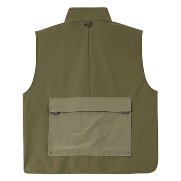 Brixton Journey Utility Vest - Dark Olive/Olive Surplus