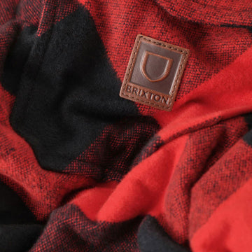 Brixton Durham Lined Jacket - Red/Black Buffalo Plaid