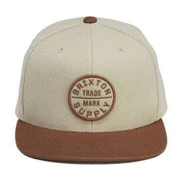 Brixton Oath III Snapback Hat - Khaki/Caramel